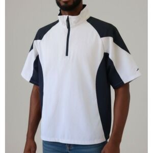 Woodworm Mens Short Sleeve Golf Pullover 1/4 Zip Wind Rain Shine Tech XL